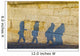 Shadows of pedestrians cast on a wall Wall Mural
