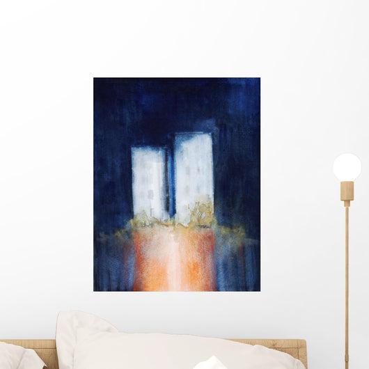 Abstract watercolour painting Wall Mural