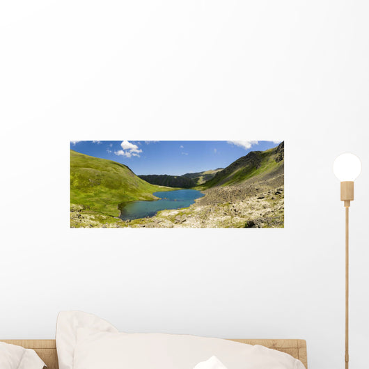 Composite panorama of Hanging Valley Tarn Wall Mural