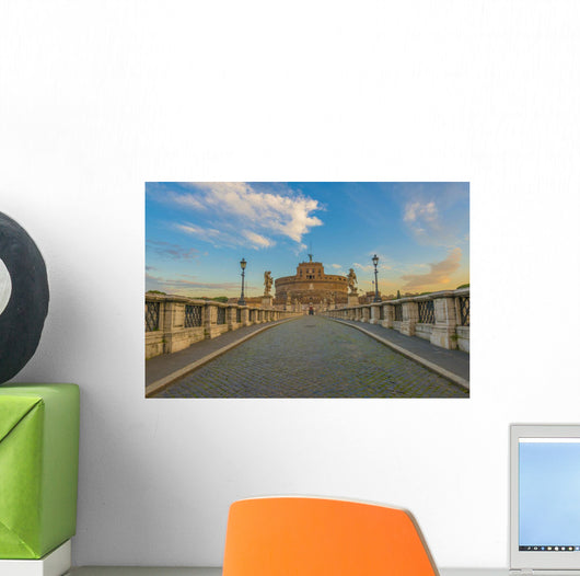 Ponte Sant'Angelo over the Tiber Wall Mural