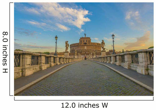 Ponte Sant'Angelo over the Tiber Wall Mural