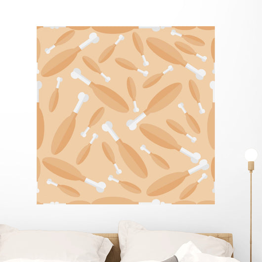 Seamless Turkey Leg or Wall Decal