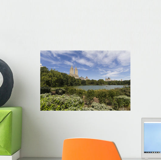 The Lake in Central Park, New York City, New York Wall Mural