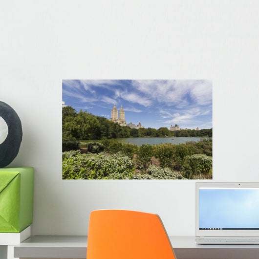 The Lake in Central Park, New York City, New York Wall Mural