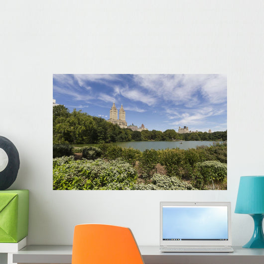 The Lake in Central Park, New York City, New York Wall Mural