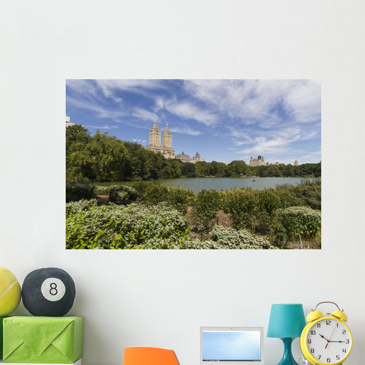 The Lake in Central Park, New York City, New York Wall Mural