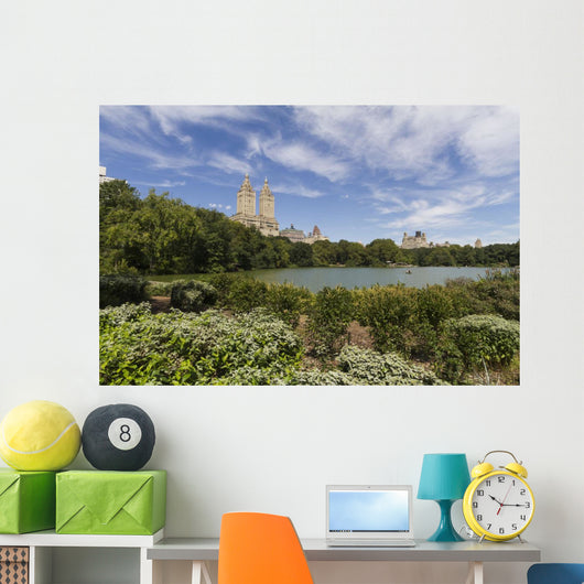 The Lake in Central Park, New York City, New York Wall Mural