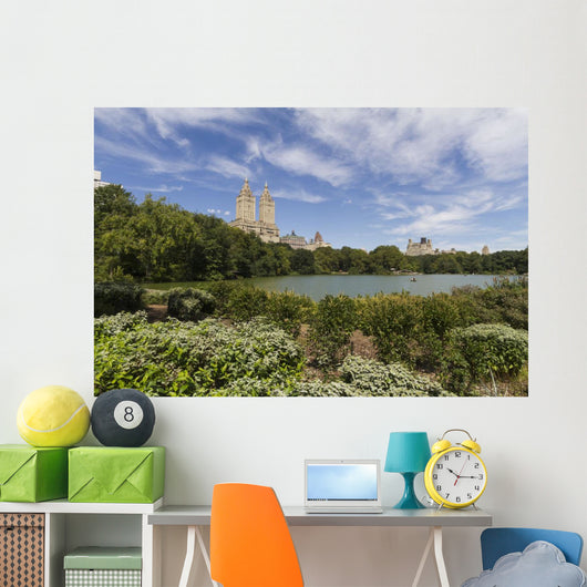 The Lake in Central Park, New York City, New York Wall Mural