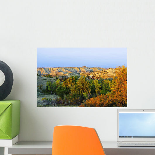 Juniper and canyons, Little Missouri Grasslands Wall Mural