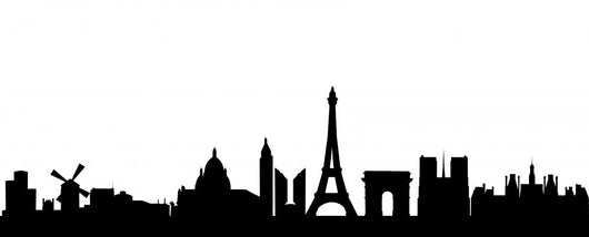 Paris Skyline Wall Decal