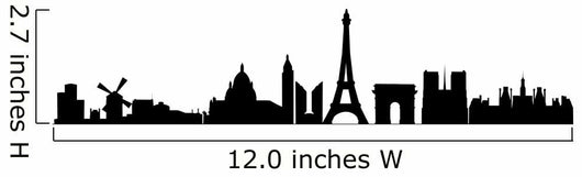 Paris Skyline Wall Decal
