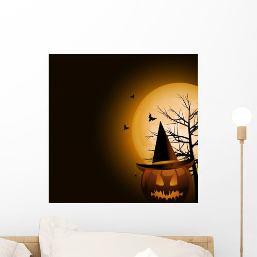 Halloween Pumpkin and Witches