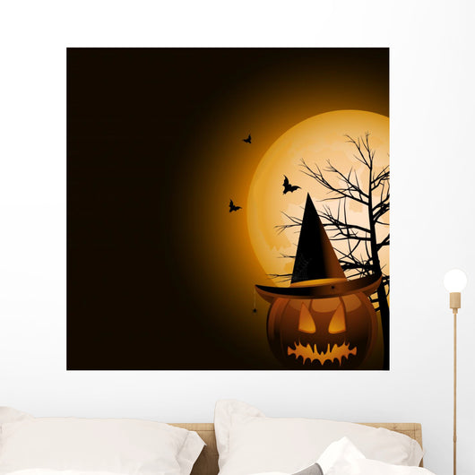 Halloween Pumpkin and Witches