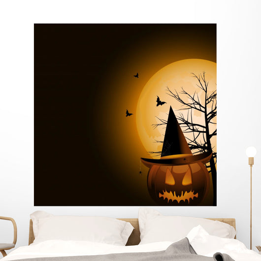 Halloween Pumpkin and Witches