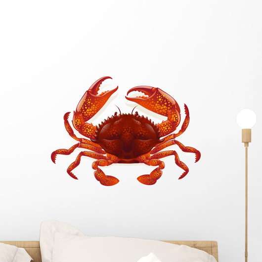 Red crab Wall Decal