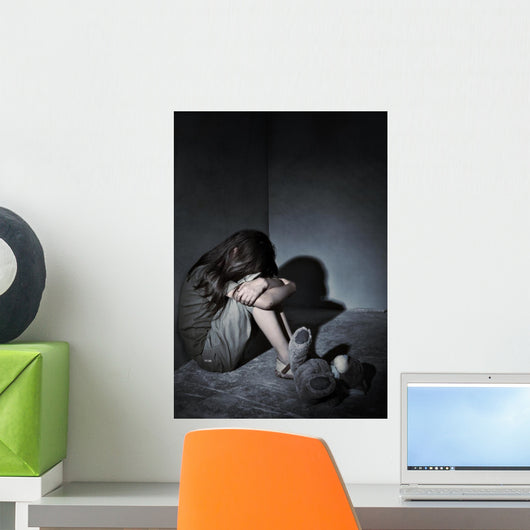 Neglected lonely child Wall Mural