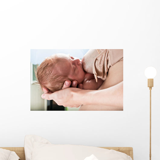 Baby Breastfeeding Wall Mural