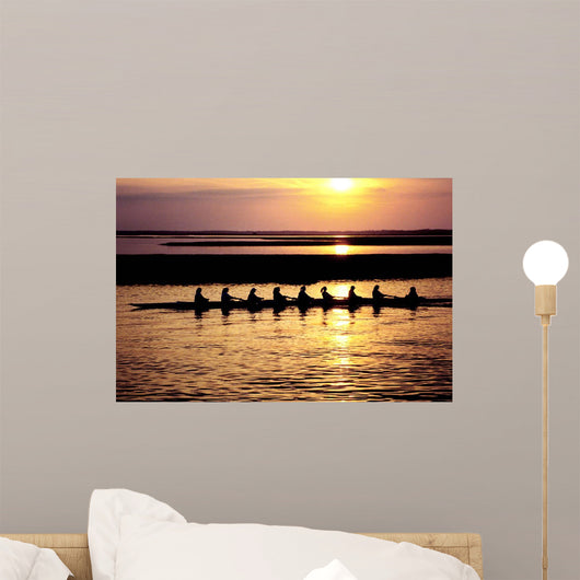 Girls Rowing Crew Wall Decal