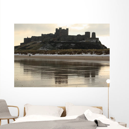 Bamburgh Castle Reflection Wall Mural