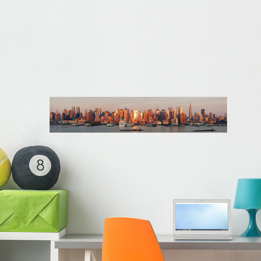 New York City Manhattan skyline panorama Wall Mural