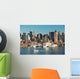 NEW YORK CITY SKYLINE WITH BOATS Wall Mural