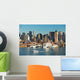 NEW YORK CITY SKYLINE WITH BOATS Wall Mural
