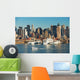 NEW YORK CITY SKYLINE WITH BOATS Wall Mural
