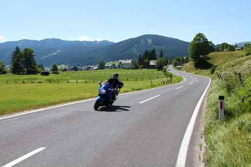 Motorbike Alps Wall Decal