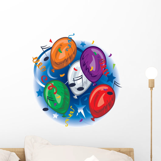 Party Balloons Wall Decal
