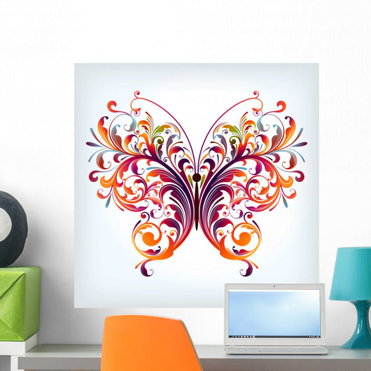 abstract butterfly Wall Decal