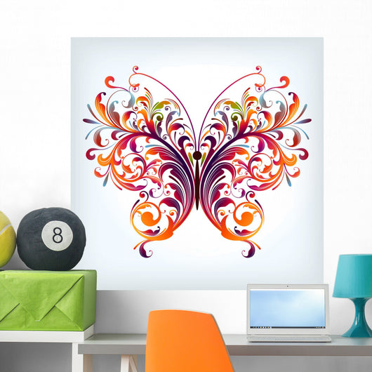 abstract butterfly Wall Decal