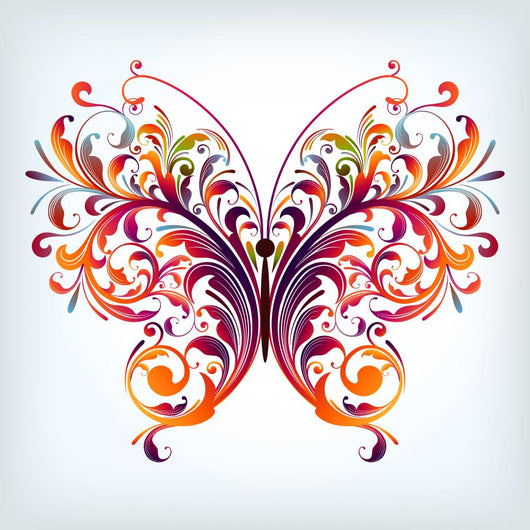 abstract butterfly Wall Decal