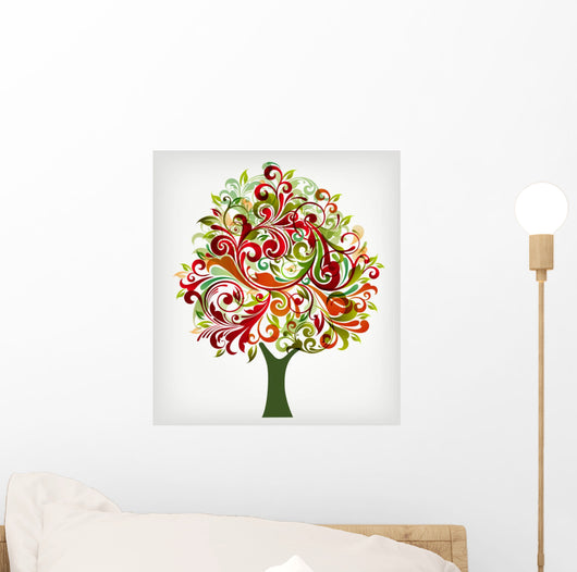 floral tree Wall Decal