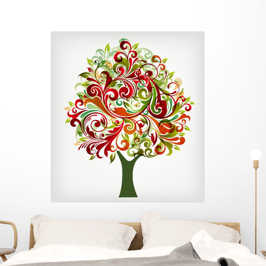 floral tree Wall Decal