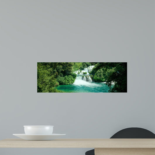 Idyllic Waterfall National Park Krka Croatia Wall Mural