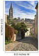 Cobbled Street of Saint Emilion - A Unesco World Heritage Site. Wall Mural