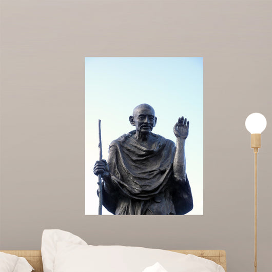 Statue of Ghandi Wall Mural