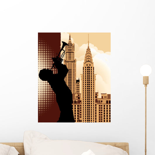 Trumpet Player Wall Mural