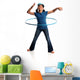 Young Girl With Hula Hoop Wall Decal