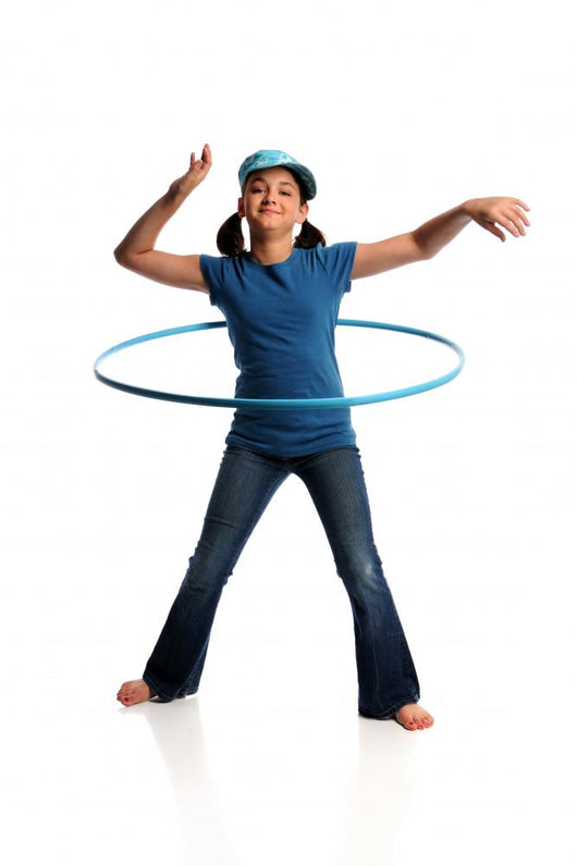 Young Girl With Hula Hoop Wall Decal