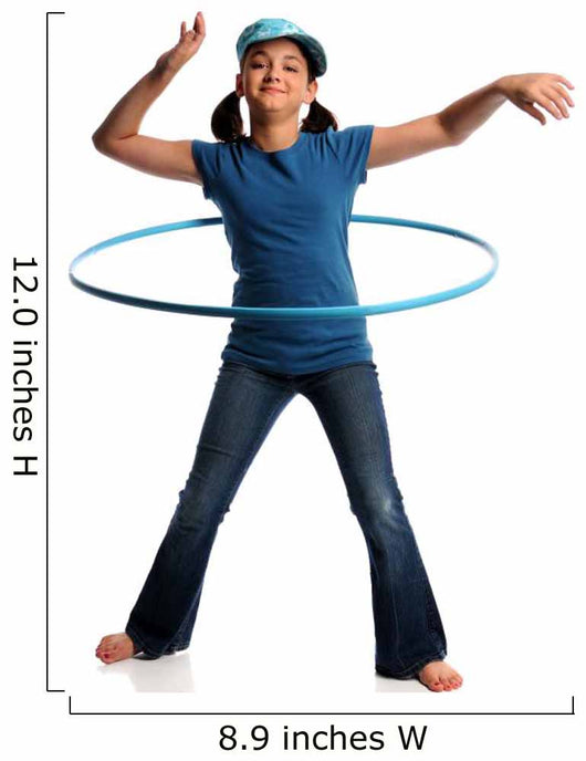 Young Girl With Hula Hoop Wall Decal