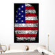USA Fingerprint Vector Wall Mural