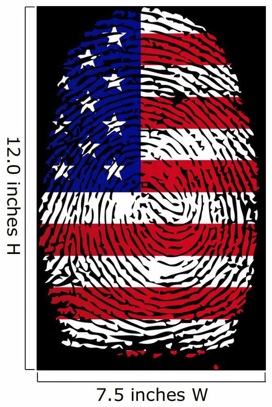 USA Fingerprint Vector Wall Mural