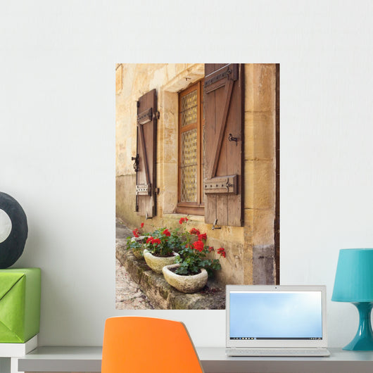 Mediterranean Window Boxes Wall Mural