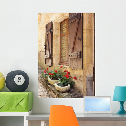 Mediterranean Window Boxes Wall Mural