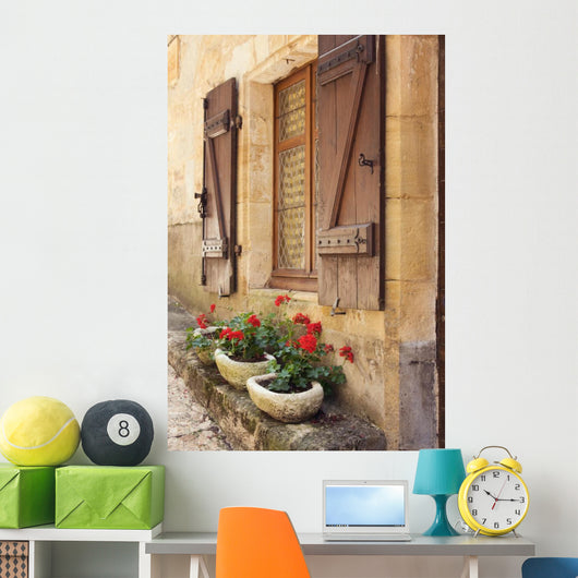Mediterranean Window Boxes Wall Mural