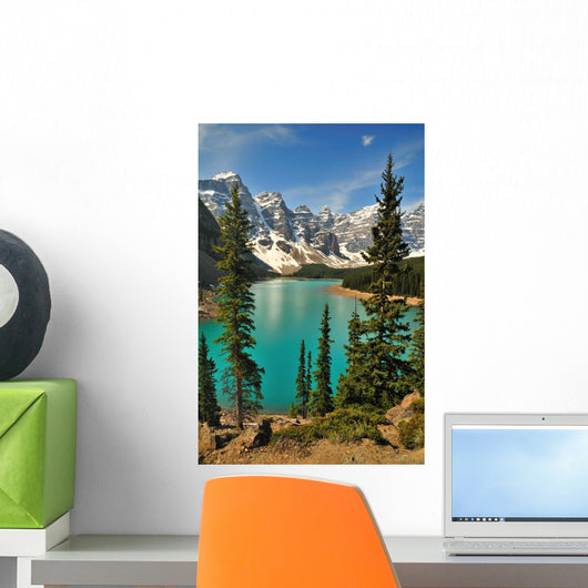 Moraine Lake Mountains Wall Mural