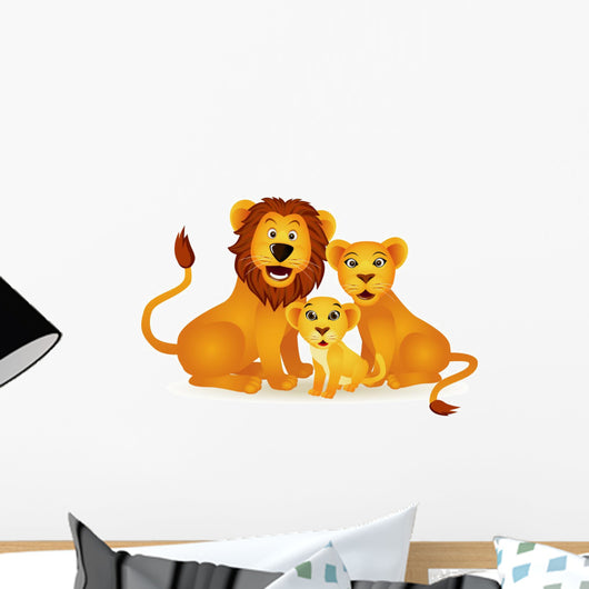 Lion Family Wall Decal