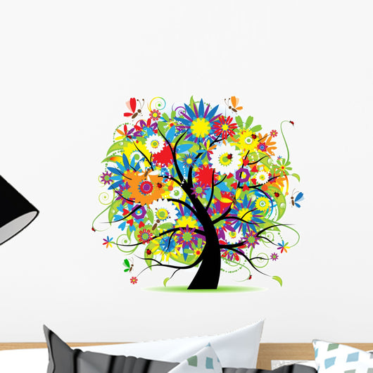 Floral tree beautiful Wall Decal