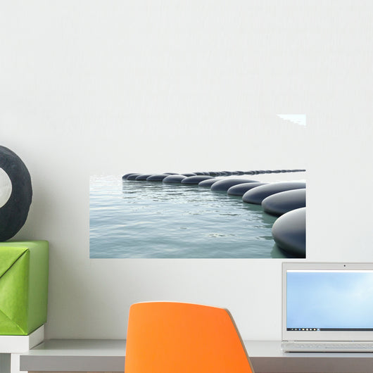 Zen Turbulent Water Wall Mural
